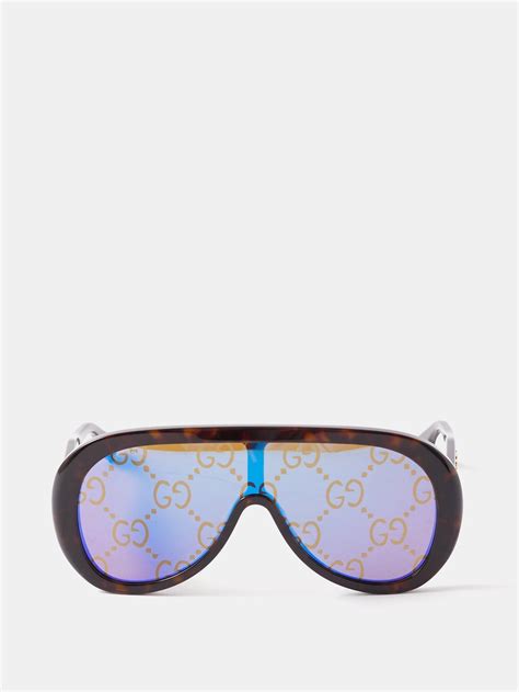 gucci mask shaped sunglasses|authentic gucci mask sunglasses.